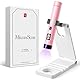 MelodySusie Tragbar UV Lampe mit Ständer für Gelnägel, Mini Wiederaufladbar UV LED Lampe mit LCD-Display, Tragbare Kleine UV Nagellampe mit 2 Timern, Nageltrockner für Alle UV Gel Nagellacke (Rosa)