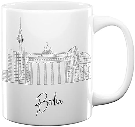 Miniatura 654 de Taza de cerámica Madrid Spain Skyline, taza blanca de recuerdo de Europa de 11 onzas, taza de café personalizada, regalo para cumpleaños, taza