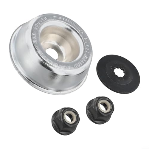 Solaughguy Kit de fijación de cuchillas de metal con placa de conductor y arandela de empuje para modelos de desbrozadora