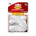 Command Designer Large Plastic Hook, White, Pack of 4