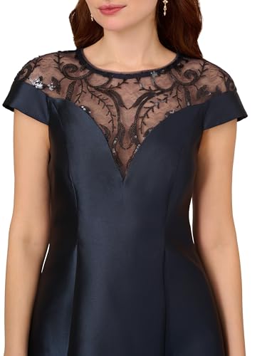Image of Adrianna Papell Womens Mikado Short Dress