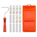 ValueMax Paint Roller Kit, 14-Piece 4 Inch Paint Roller Kit with High-Density Foam Paint Rollers, Microfiber Paint Rollers, Paint Tray for Painting Cabinets, Doors, Craft Work