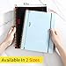 SUNEE Meeting Notebook for Work with Sticky Tabs - 160 Pages, A4 Size Project Planner, Spiral Meeting Agenda/Minutes Notebook Organizer for Women Men, Note Taking, Office & Business, 8.5