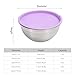 Aoveew Mixing Bowls Set 5 Piece Stainless Steel Nesting Mixing Bowls with Lids, Kitchen Prep Bowls for All Your Culinary Needs