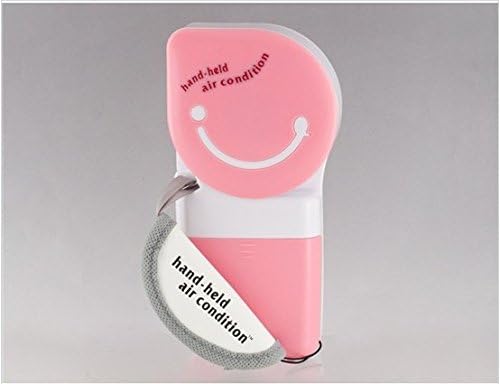 Mini Plastic Portable Hand-held Air Condition Fan (Pink)
