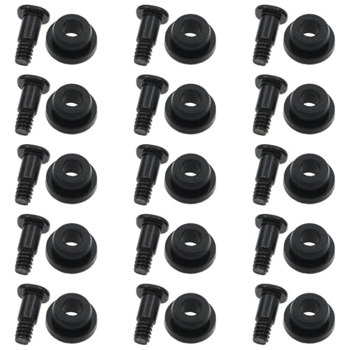 safycaby 15 PCS HDD Mounting Screws Hard Disk Drive Screws and Rubber Shock Absorber Washer Kit PC Hard Drive Installation Accessories for 2.5-Inch HDD SSD Computer Case (2.5 inch)