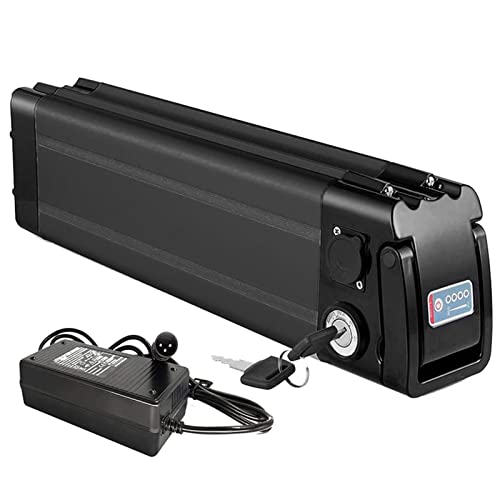 HJGHY E-Bike Pedelec Akku Silverfish 48V 10AH 13AH 15AH 20AH E-Bike Lithium-Ionen Akku mit Ladegerät + BMS, Passend für Elektrofahrrad 48V 250W 350W 500W 750W 1000W Motoren,48v,20AH Cover