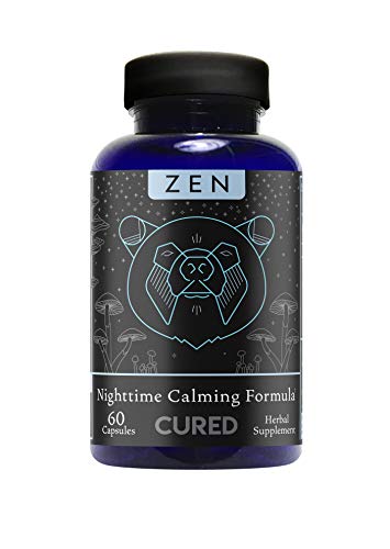 Cured Nutrition Zen Calming Formula Sleep Aid, 60 Capsules, Relaxation & Anxiety Relief