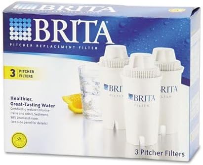 Brita Water Filter Pitcher Advanced Replacement Filters, 3/Pack