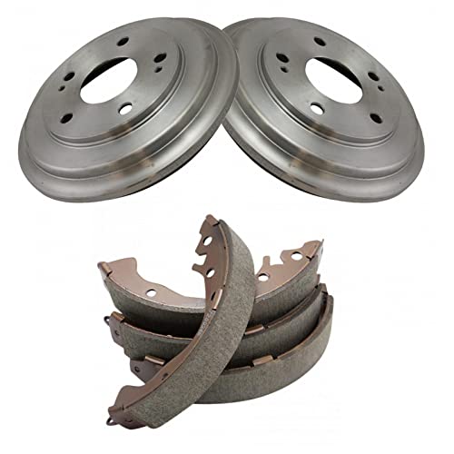 Trq Rear Brake Drum & Shoe Kit Set For Honda Civic Dx Lx Lx-S Hf New #TOP1