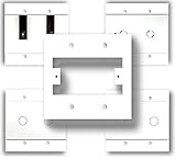 SmartPlate, Wall Plate, Switch Plate for Smart Switches, 2 Gang Electrical Boxes, White Plastic (2 Gang)