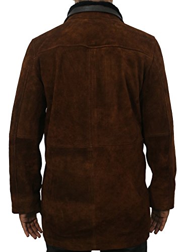 Laverapelle Men\'s Genuine Cow Suede Leather Coat (Suede-Brown, Extra Large, Cotton Lining) - 1502774 - Thumbnail 3