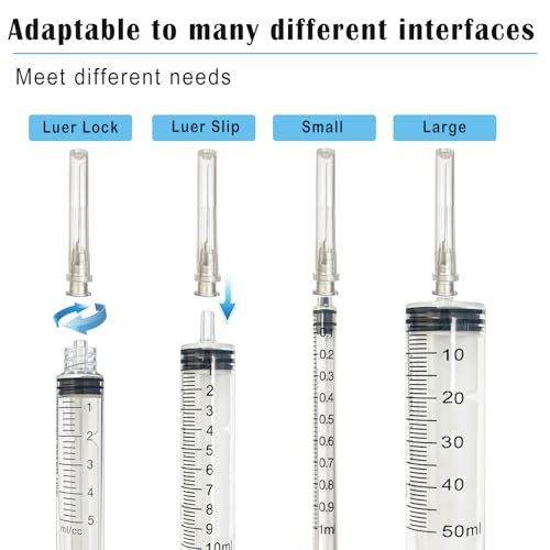 Image of 100pcs 27 Gauge 1.5 inch Needles Luer Lock for Scientific Lab | Refilling Inks, Individually Wrapped