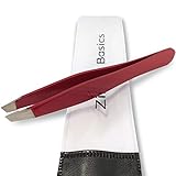 Tweezers – Surgical Grade Stainless Steel - Slant Tip for Expert Eyebrow Shaping and Facial Hair...