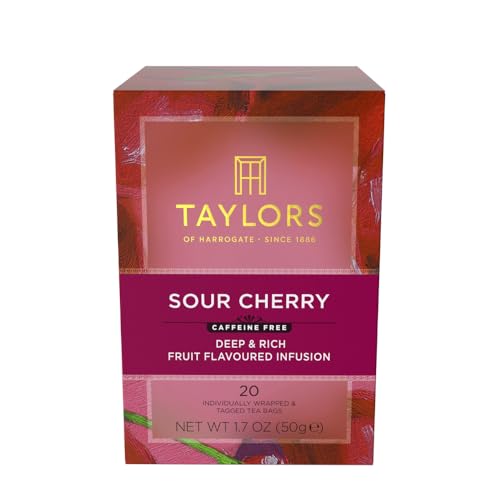 Image of Taylors of Harrogate Sour Cherry Herbal Tea Bags, 20ct (Pack of 1)