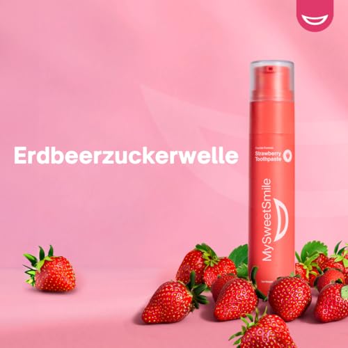 MySweetSmile Zahnpasta Erdbeere – Fluorid-Formel – 60g – Ansicht 3