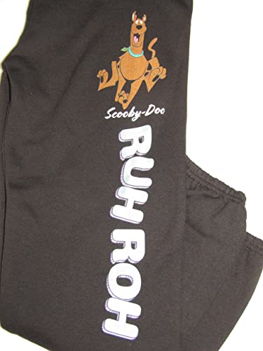 Scooby Doo Ruh-Roh Boy's Black Sweatpants2