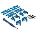 CKYSCHN Metal Front Rear Swing Arms RC Car Upgrade Parts Kit for WLtoys 1/14 144001 1/12 124017 124016 124007 RC Car, Upgrade Parts with Screwdriver(Blue)