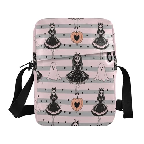 messenger bag Small Crossbody Bags For Women Handbag For Travel Adjustable Strap for Shopping Shopping- Gothic Halloween Dolls