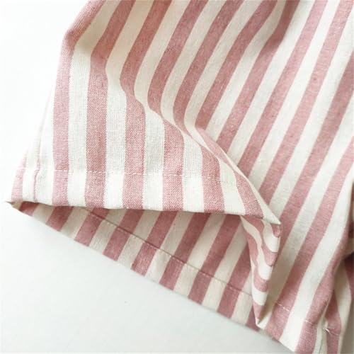 Short en coton lin bébé léger respirant taille élastique - 5