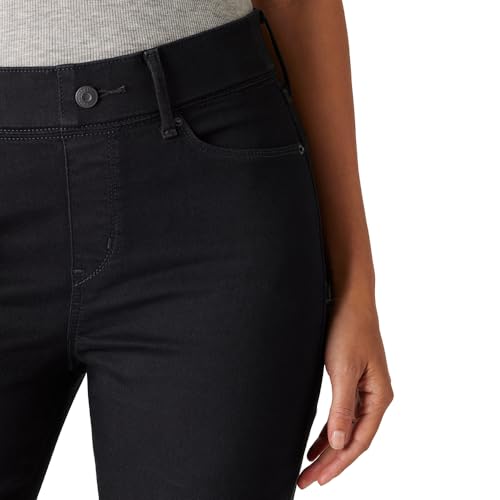 Levi Strauss Signature Women's Totally Shaping Ultimate Pull-On Ankle Straight Jean Mid-Rise Stretch Denim (Also Available in Plus), (New) Noir, 14 Long4
