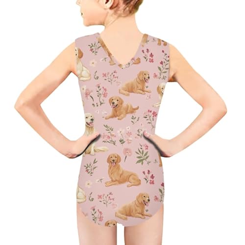 Image of Swimsuits for Girls 3-14 Summer Kids Bathing Suits Gymnastics Leotards One Piece Swimwear