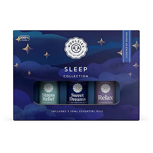 Woolzies Sleep Collection Essential Oil Blend Set | Incl. Sweet Dreams, Relax, & Stres Relief Oils |