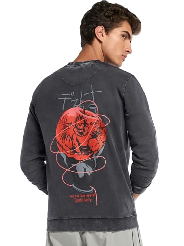 Sweat-shirt pour homme Bewakoof imprimé col rond en tissu éponge décontracté