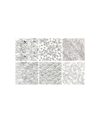 Yasutomo Origami Color2 Yuzen Kimono 6 Patterns 24 Sheets #TOP1