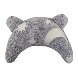 Whnbuij U-förmiges Haustierkissen mit Mond und Sternen