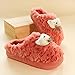 Chausson Chauffant Micro Onde,Pantoufles en Coton à Semelle éPaisse pour GâTeau éPonge, Pantoufles D'IntéRieur AntidéRapantes pour Femmes, Pantoufles en Peluche à Talons Hauts, Pantoufles Baotou à La