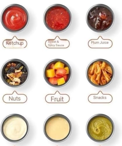 Image of Stainless Steel Sauce Cup with Lid, Small Leak-Proof Container for Chutney, Salad Dressing, Tiffin, Lunch Box, Travel & Kitchen Storage-4PCS