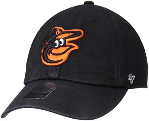 MLB Baltimore Orioles '47 Clean Up Adjustable Hat, Black, One Size