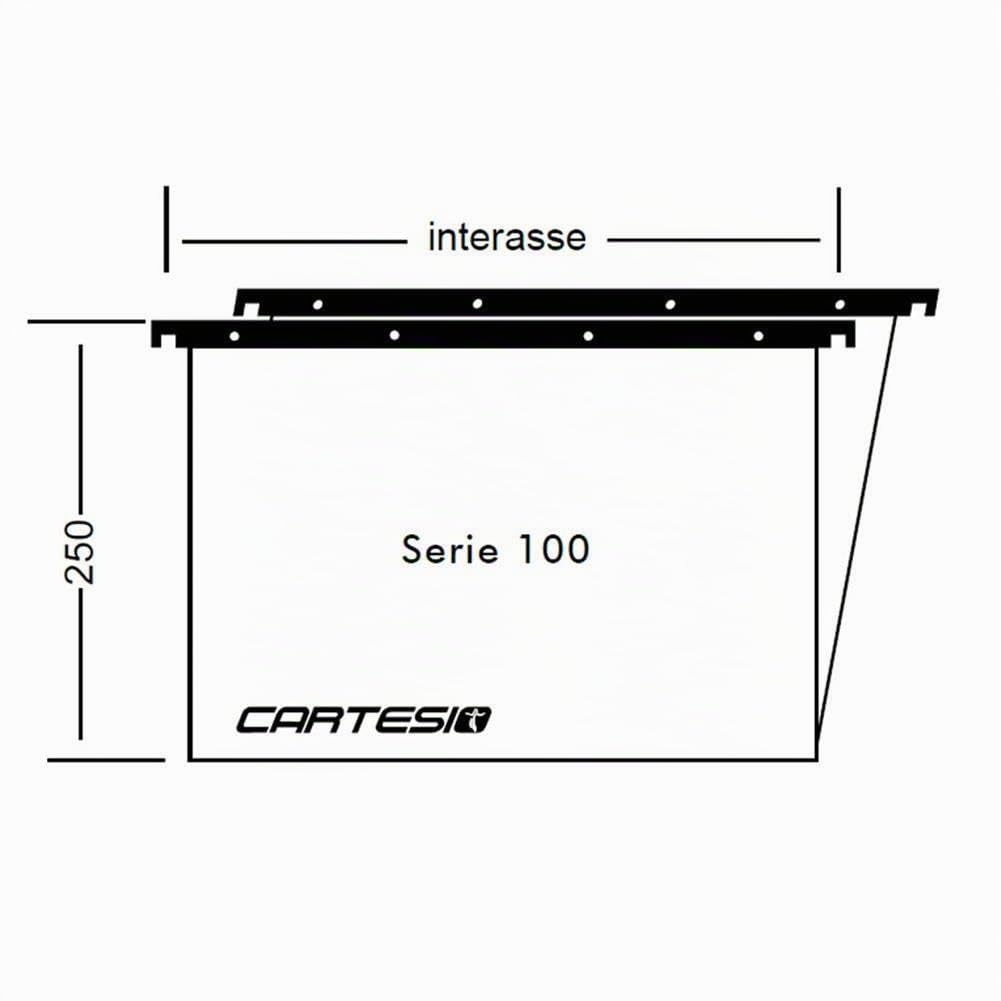 Cartelle sospese Linea Cartesio Bertesi - cassetto - 39÷39,8 cm - U3-100/395 3 -B2 (conf.50)