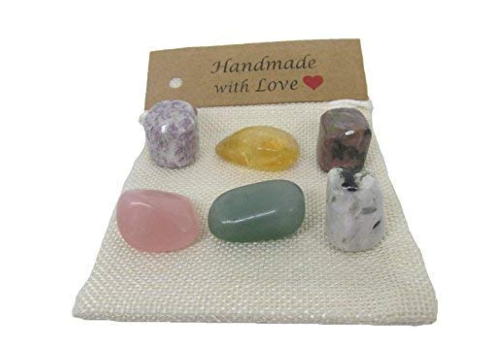 Pocket Healing Crystal Bag for Self Love