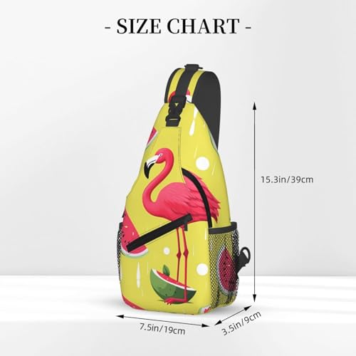 Bolso Sling para Hombre y Mujer Negro de Poliéster miniatura 2