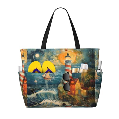 Sac de plage d'été pour femme cabas idéal pour vos journées ensoleillées et sport