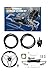 300HP Boat Outboard Hydraulic Steering System Kit with Durable Aluminum Alloy Steering Wheel, Hydraulic Steering Cylinder, Helm Pump, Tubing & Rubber Hose Fits for Most Single-Outboard Powered Boats