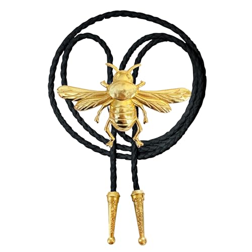 Image of Daisy Del Sol Gemstone Bolo Tie Braided Vegan Faux Leather Natural Stone Gold Handmade Necklace Adjustable Boho Western Jewelry