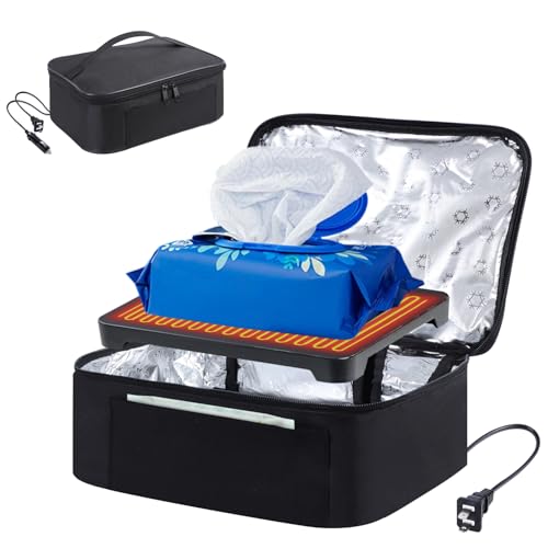 TUSIASC Wipe Warmer Large Capacity Towel Heater Bag with Adjustable Temperature Purpose Warmer Bag for Adult Size Wipe Towel Facial Mask