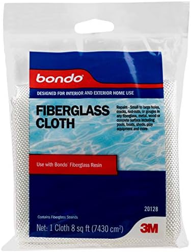 Bondo Fiberglass Cloth, 20128, 8 Sq Ft
