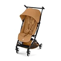 CYBEX Gold Kinderwagen LIBELLE mit handgepäcktauglicher Größe, Von ca. 6 Monaten bis ca. 4 Jahre (max. 22 kg), Ultraleicht (nur 6 kg), Einhand-Gurtsystem, Cinnamon Yellow