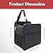 Witaxima Upgrade Car Seat Organizer Backseat with Storage Pockets, Multipurpose Car Organizer Hanging, Car Trash Bag Can,Premium PU Leather Garbage Can 2.14 Gallon Large Capacity, Black.