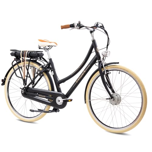 TRETWERK - 28 Zoll EBike Damen Fahrrad Pedelec - E-Classic schwarz -...