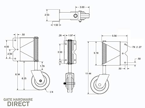 Black Stainless Steel Gate Wheel For Large And Heavy Gates | Gw1-Ss-Bk #TOP4