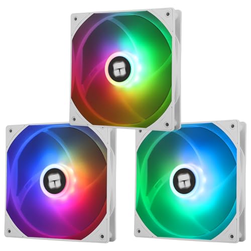 Ventilateur PWM de processeur Thermalright TL-C14CW-S X3 de 140 mm avec éclairage LED ARGB blanc
