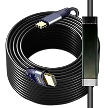 كابل USB C إلى HDMI بطول 60 قدمًا مع IC، 4K@60HZ Type-C إلى HDMI لأجهزة MacBook Pro/Air، وiMac، وGalaxy S20 S10 S9 S8، وSurface، وDell، وHP، وMacBook Pro، وiPad Pro، وPixelbook، وXPS، وGalaxy، والمزيد