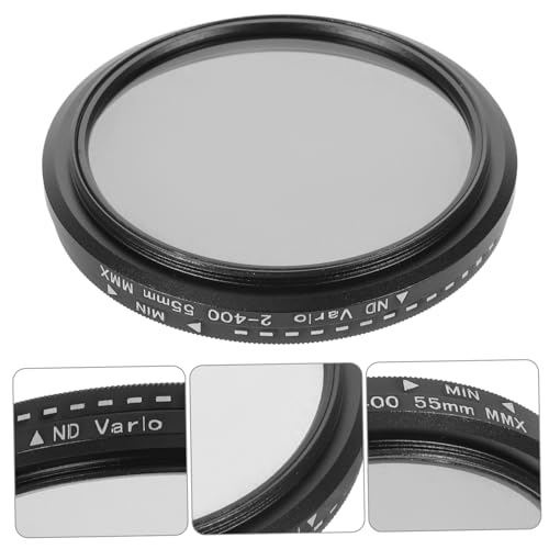 Filtro ND variable 55mm con anillo ajustable de aluminio resistente para fotografía 4