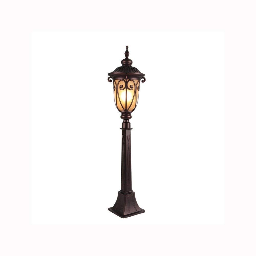 Lanterne de pilier extérieure Victoria en aluminium et verre pour villa