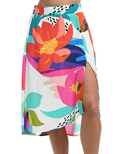 Jupe portefeuille midi La Blanca vêtement couvrant maillot